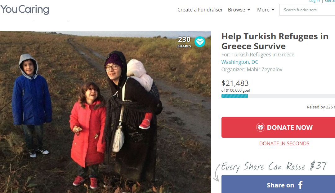Campaign seeks donations for purge-victim Turkish refugees in Greece