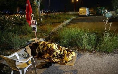 60-year old man attends “March of Justice,” sleeps outside to protest son’s arrest on coup charges