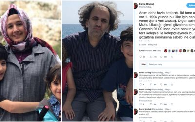 Wife died in exile in Greece, brother detained in midnight raid in Turkey
