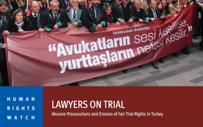 HRW: Bar associations in Europe, US, Canada should advocate for lawyers in Turkey