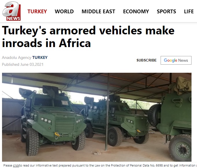 Turkish defense firm signs a contract to provide armored vehicles Kenya days after kidnapping of Gulen’s nephew
