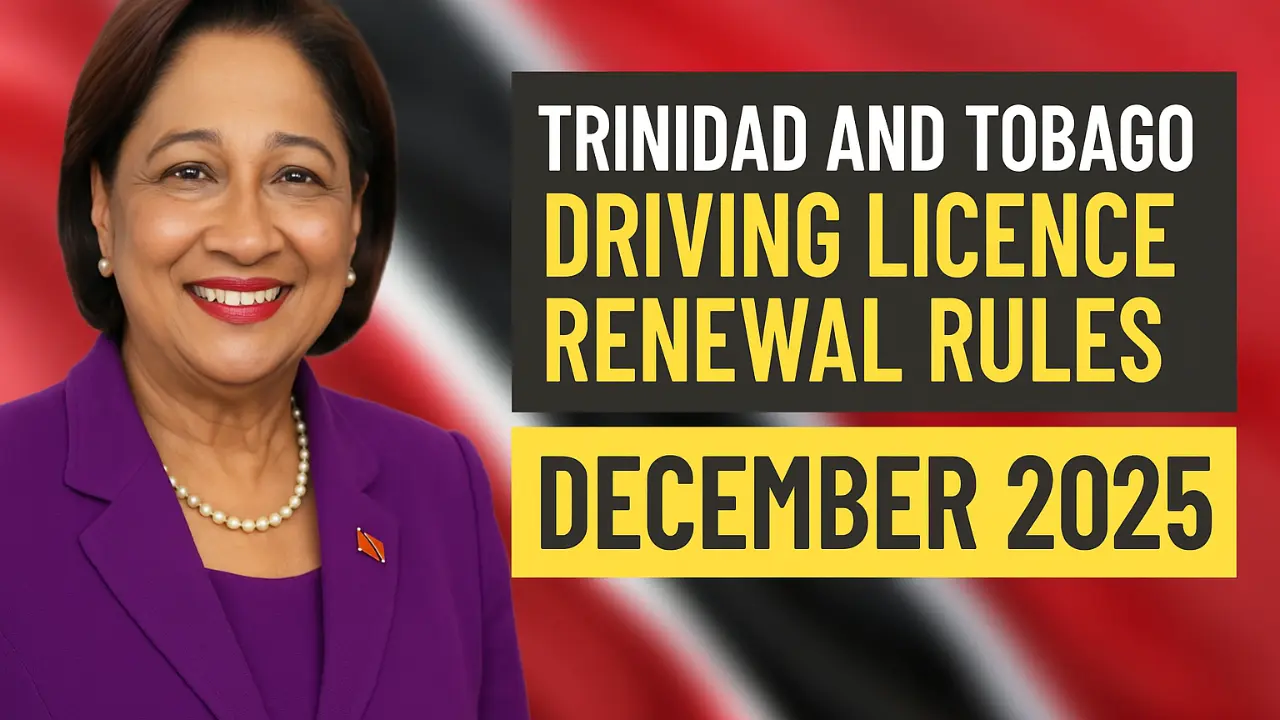 Trinidad and Tobago Driving Licence Renewal Rules December 2025 New Changes for Seniors Over 65